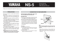 Yamaha NS-5-Owners-Manual 